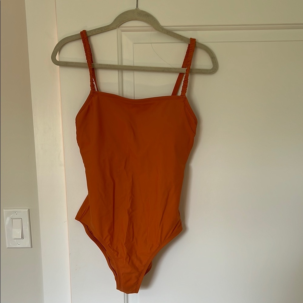 Orange One-Piece Swimsuit